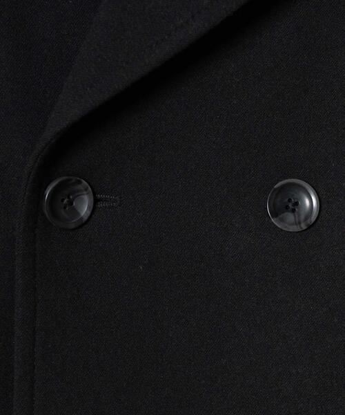 LUCY（ルーシー）の「LUCY/起毛TR ダブルショートコート（ミリタリージャケット・メンズ・ブラック・LARGE/MEDIUM）」の3枚目の写真