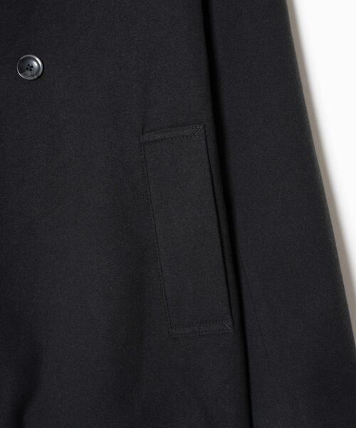 LUCY（ルーシー）の「LUCY/起毛TR ダブルショートコート（ミリタリージャケット・メンズ・ブラック・LARGE/MEDIUM）」の4枚目の写真