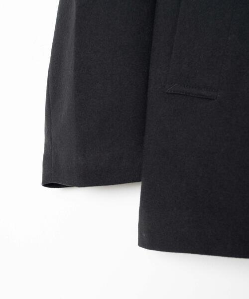 LUCY（ルーシー）の「LUCY/起毛TR ダブルショートコート（ミリタリージャケット・メンズ・ブラック・LARGE/MEDIUM）」の5枚目の写真