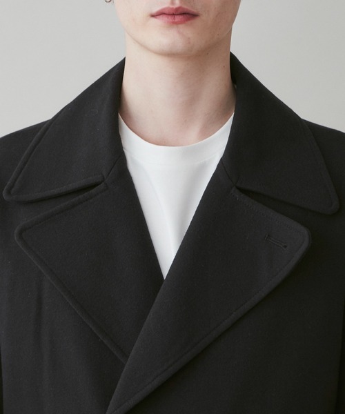 LUCY（ルーシー）の「LUCY/起毛TR ダブルショートコート（ミリタリージャケット・メンズ・ブラック・LARGE/MEDIUM）」の9枚目の写真