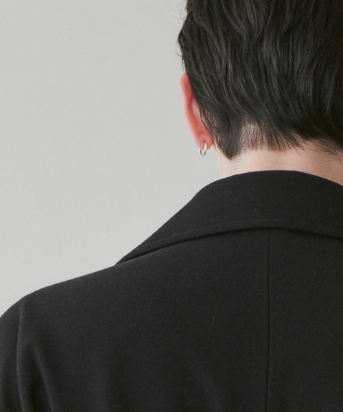 LUCY（ルーシー）の「LUCY/起毛TR ダブルショートコート（ミリタリージャケット・メンズ・ブラック・LARGE/MEDIUM）」の13枚目の写真