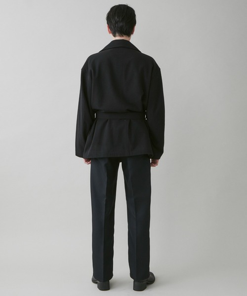 LUCY（ルーシー）の「LUCY/起毛TR ダブルショートコート（ミリタリージャケット・メンズ・ブラック・LARGE/MEDIUM）」の17枚目の写真