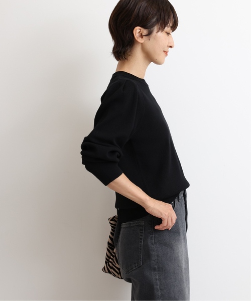 JOURNAL STANDARD relume(ジャーナルスタンダード レリューム)の「《WEB限定追加2》ウォッシャブルパフスリーブプルオーバー(ニット/セーター・レディース・ブラック/グレー/レッド/アイボリー・FREE)」の20枚目の写真