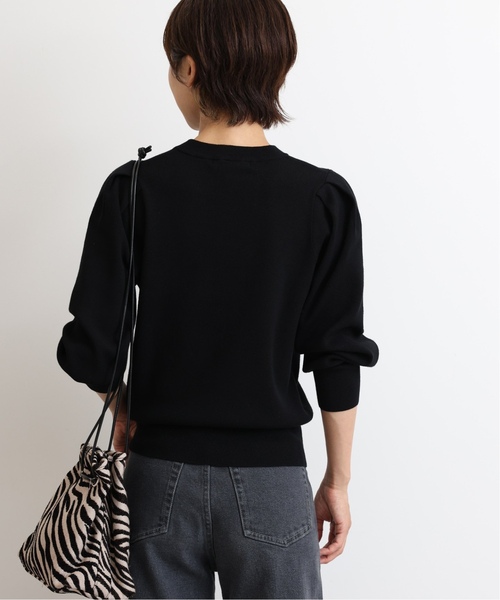 JOURNAL STANDARD relume(ジャーナルスタンダード レリューム)の「《WEB限定追加2》ウォッシャブルパフスリーブプルオーバー(ニット/セーター・レディース・ブラック/グレー/レッド/アイボリー・FREE)」の12枚目の写真