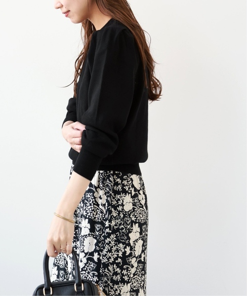 JOURNAL STANDARD relume(ジャーナルスタンダード レリューム)の「《WEB限定追加2》ウォッシャブルパフスリーブプルオーバー(ニット/セーター・レディース・ブラック/グレー/レッド/アイボリー・FREE)」の21枚目の写真