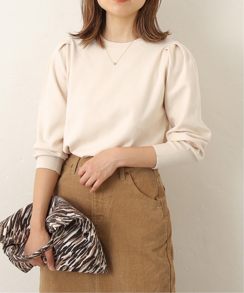 JOURNAL STANDARD relume(ジャーナルスタンダード レリューム)の「《WEB限定追加2》ウォッシャブルパフスリーブプルオーバー(ニット/セーター・レディース・ブラック/グレー/レッド/アイボリー・FREE)」の22枚目の写真