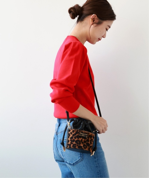 JOURNAL STANDARD relume(ジャーナルスタンダード レリューム)の「《WEB限定追加2》ウォッシャブルパフスリーブプルオーバー(ニット/セーター・レディース・ブラック/グレー/レッド/アイボリー・FREE)」の8枚目の写真