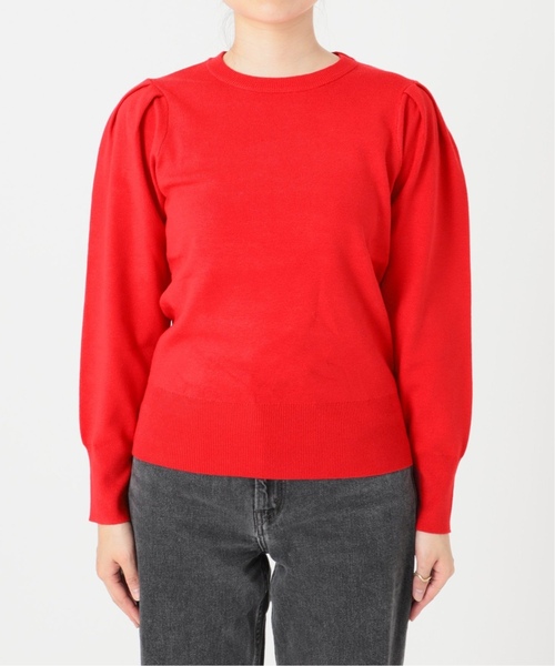 JOURNAL STANDARD relume(ジャーナルスタンダード レリューム)の「《WEB限定追加2》ウォッシャブルパフスリーブプルオーバー(ニット/セーター・レディース・ブラック/グレー/レッド/アイボリー・FREE)」の10枚目の写真