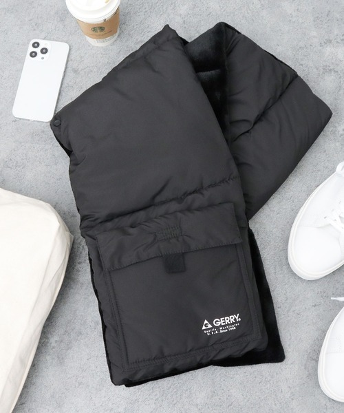 Cachette カシェット　ウールコート差し込みマフラー付き　ネイビー Cachette カシェット ウールコート差し込みマフラー付き