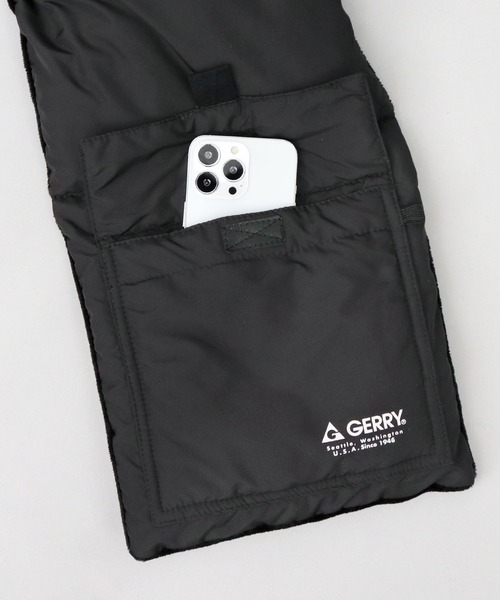 GERRY（ジェリー）の「ビッグシルエット 中綿 タフタポリ ポケット付き ダウンマフラー・ショール（マフラー・メンズ・ブラック・FREE）」の18枚目の写真