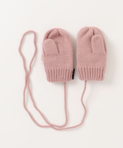 HAKKA BABY（ハッカベビー）の「[ベビー]フラワーモチーフミトン（手袋・キッズ・レッド/ネイビー/ピンク・FREE）」の4枚目の写真