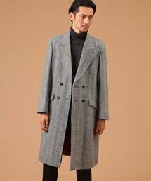 40ｃｔ＆525 | ◆【Sサイズ～】ウールツィードヘリンボン アルスターコート(トレンチコート)