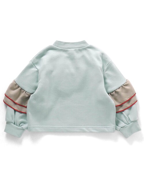 apres les cours（アプレレクール）の「【WEB限定】メロウフリルトレーナー（スウェット・キッズ・チャコール/ミント/オレンジ・100/90/120/140/130/80/110）」の13枚目の写真