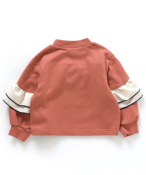 apres les cours（アプレレクール）の「【WEB限定】メロウフリルトレーナー（スウェット・キッズ・チャコール/ミント/オレンジ・100/90/120/140/130/80/110）」の14枚目の写真