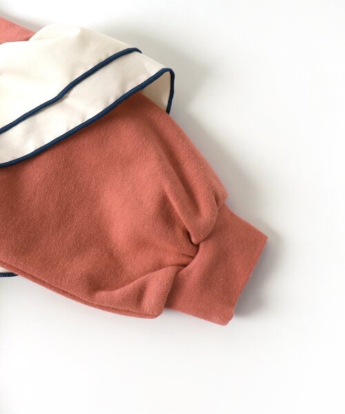 apres les cours（アプレレクール）の「【WEB限定】メロウフリルトレーナー（スウェット・キッズ・チャコール/ミント/オレンジ・100/90/120/140/130/80/110）」の17枚目の写真