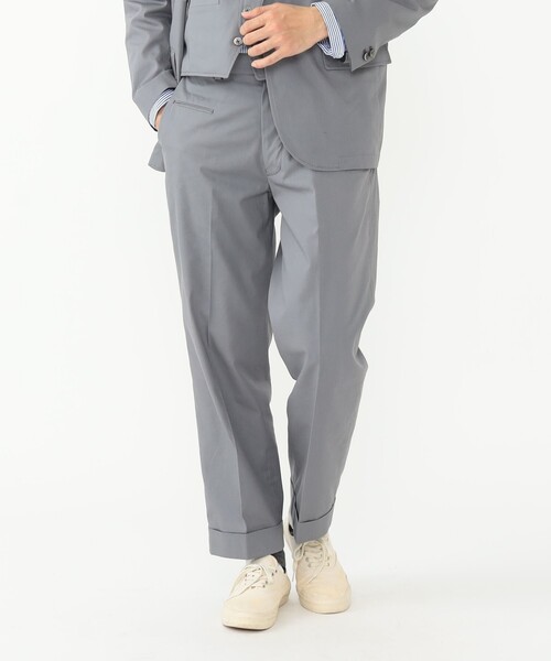 TUBE(チューブ)の「TUBE × BEAMS PLUS / 別注 Cotton Trousers(スラックス・メンズ・グレー・SMALL/LARGE/MEDIUM)」の1枚目の写真