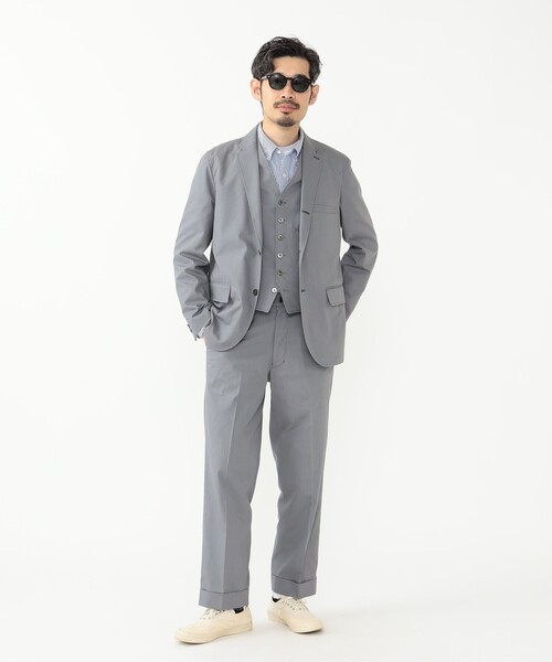 TUBE(チューブ)の「TUBE × BEAMS PLUS / 別注 Cotton Trousers(スラックス・メンズ・グレー・SMALL/LARGE/MEDIUM)」の2枚目の写真