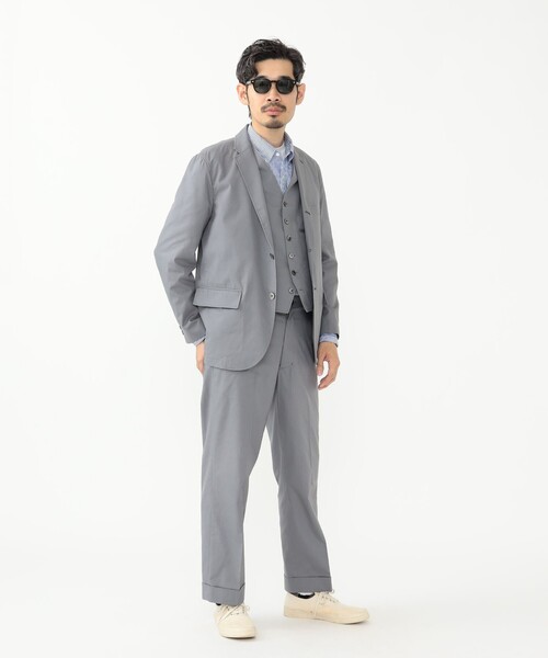 TUBE(チューブ)の「TUBE × BEAMS PLUS / 別注 Cotton Trousers(スラックス・メンズ・グレー・SMALL/LARGE/MEDIUM)」の3枚目の写真