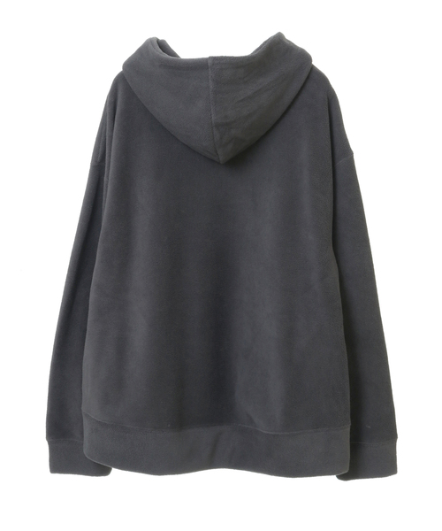 MELROSE claire（メルローズ クレール）の「【上品なフリース使い着心地よくデイリーなオシャレフーディー♪】（パーカー・レディース・キナリ/ブラック/チャコールグレー・FREE）」の18枚目の写真