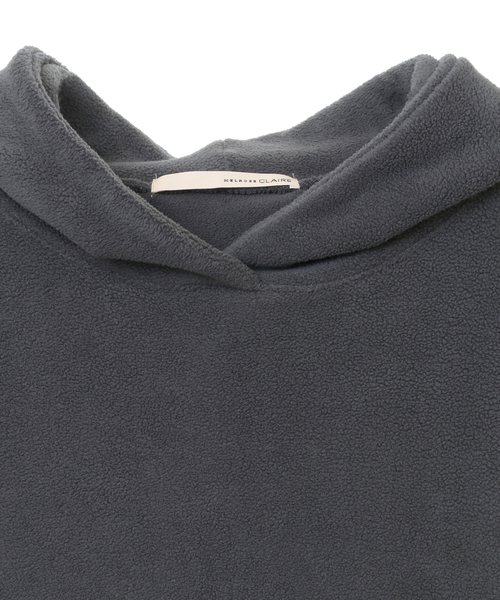MELROSE claire（メルローズ クレール）の「【上品なフリース使い着心地よくデイリーなオシャレフーディー♪】（パーカー・レディース・キナリ/ブラック/チャコールグレー・FREE）」の19枚目の写真