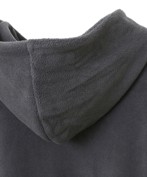 MELROSE claire（メルローズ クレール）の「【上品なフリース使い着心地よくデイリーなオシャレフーディー♪】（パーカー・レディース・キナリ/ブラック/チャコールグレー・FREE）」の20枚目の写真