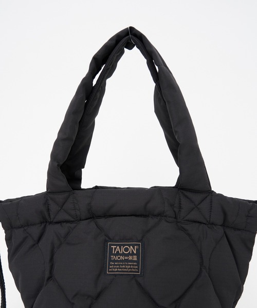 TAION(タイオン)の「【TAION/タイオン】MILITARY DOWN TOTE BAG(トートバッグ・メンズ・ブラック/ホワイト/モカ・FREE)」の8枚目の写真