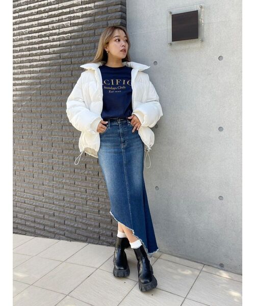 EVRIS（エヴリス）の「PACIFICA スウェットトップス（スウェット・レディース・ブラック/ネイビー/ホワイト・FREE）」の11枚目の写真