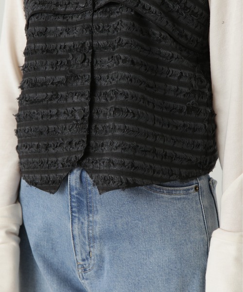 N.(N. Natural Beauty Basic)(エヌエヌナチュラルビューティーベーシック)の「◆変形ビスチェトップ(ベスト・レディース・ブラック/シルバー・MEDIUM)」の13枚目の写真