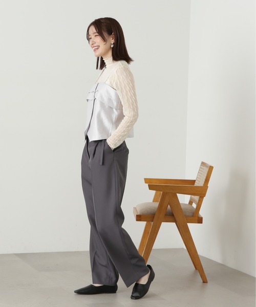 N.(N. Natural Beauty Basic)(エヌエヌナチュラルビューティーベーシック)の「◆変形ビスチェトップ(ベスト・レディース・ブラック/シルバー・MEDIUM)」の17枚目の写真