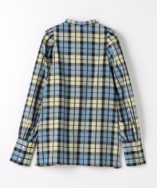 ELIN（エリン）の「【別注】＜ELIN＞チェック バンドカラー シャツ（シャツ/ブラウス・レディース・コバルトブルー/ブラック・FREE）」の17枚目の写真
