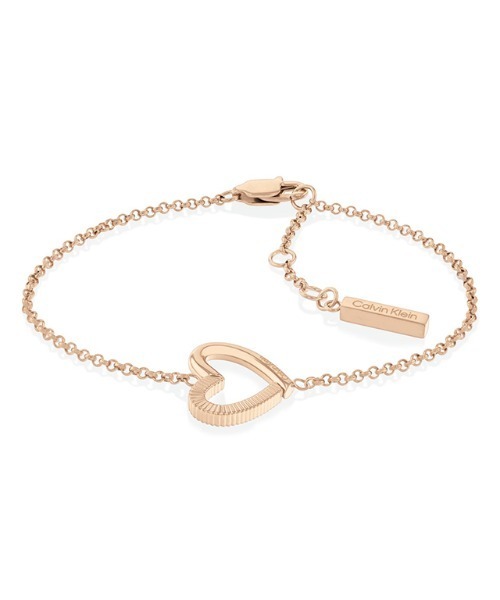 Calvin Klein(カルバン・クライン)の「「Calvin Klein/カルバンクライン」ミニマリスティク ハーツ - レディース ブレスレット(ブレスレット・レディース・ピンクゴールド/イエローゴールド・ONE SIZE)」の2枚目の写真