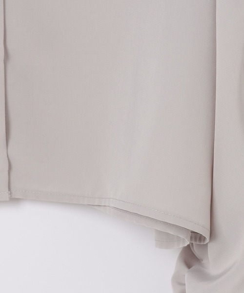 Heather(ヘザー)の「ショートシャーリングシャツ 105007(シャツ/ブラウス・レディース・ピンク/オフホワイト/グレー・FREE)」の8枚目の写真