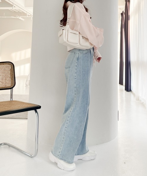 Heather(ヘザー)の「ショートシャーリングシャツ 105007(シャツ/ブラウス・レディース・ピンク/オフホワイト/グレー・FREE)」の18枚目の写真