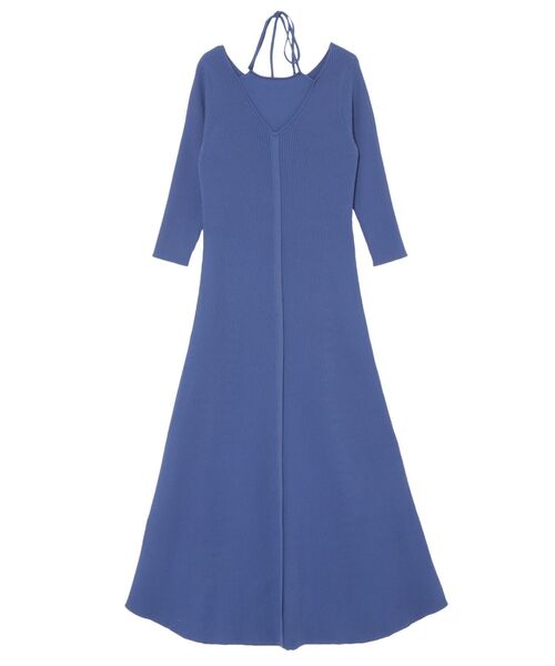 セール】ホルターデザインニットワンピース（ワンピース