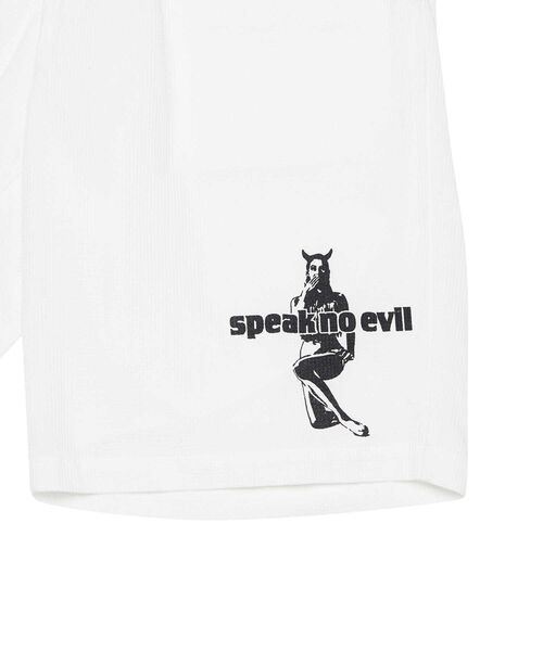HYSTERIC GLAMOUR speak no evil ハーフ パンツ HYSTERIC GLAMOUR パンツ SEE NO EVILワッペン ベイカーショーツ
