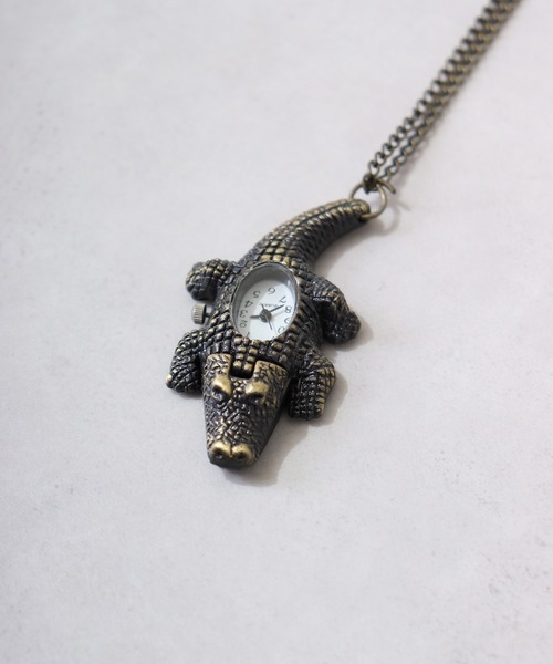FUNALIVE(ファンアライブ)の「JON 時計 チャームネックレス アンティーク(ネックレス・メンズ・ゴールド系その他2/ゴールド系その他/ゴールド・76cm)」の12枚目の写真