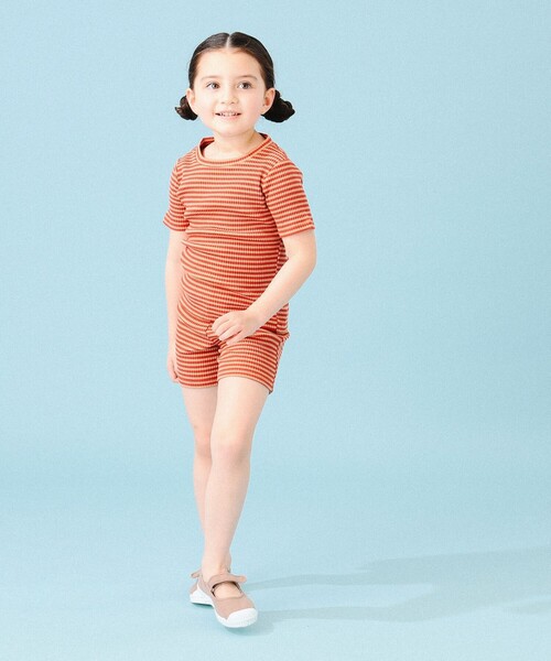 B:MING by BEAMS（ビーミングバイビームス）の「B:MING by BEAMS / テレコ ボーダー Tシャツ（100～140cm）（Tシャツ/カットソー・キッズ・レッド/グリーン・140/130/120/110/100）」の10枚目の写真