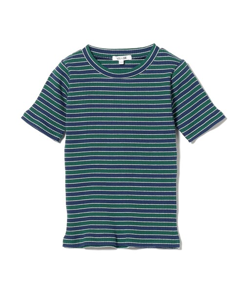 B:MING by BEAMS（ビーミングバイビームス）の「B:MING by BEAMS / テレコ ボーダー Tシャツ（100～140cm）（Tシャツ/カットソー・キッズ・レッド/グリーン・140/130/120/110/100）」の16枚目の写真