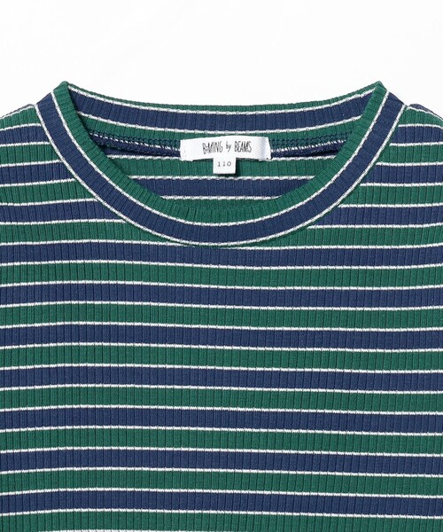 B:MING by BEAMS（ビーミングバイビームス）の「B:MING by BEAMS / テレコ ボーダー Tシャツ（100～140cm）（Tシャツ/カットソー・キッズ・レッド/グリーン・140/130/120/110/100）」の17枚目の写真