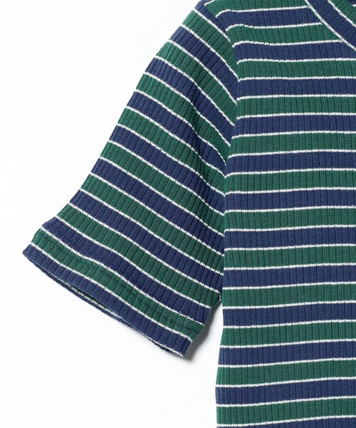 B:MING by BEAMS（ビーミングバイビームス）の「B:MING by BEAMS / テレコ ボーダー Tシャツ（100～140cm）（Tシャツ/カットソー・キッズ・レッド/グリーン・140/130/120/110/100）」の18枚目の写真