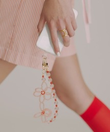 Casselini | Casselini(キャセリーニ)フラワービーズハンドストラップ(スマホケース/カバー)