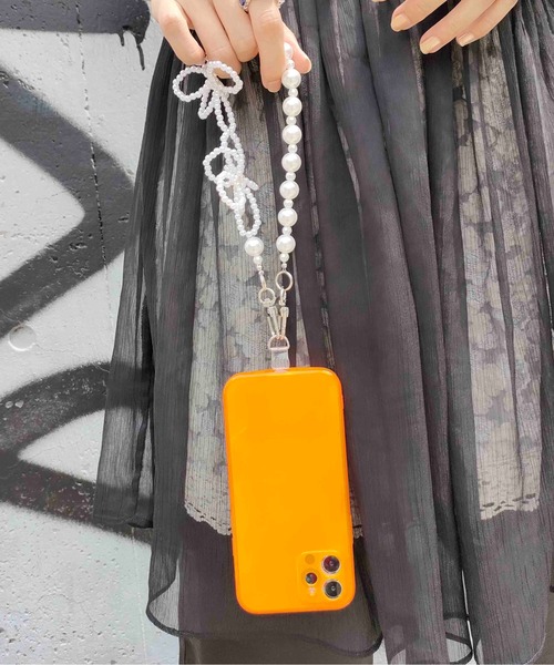 Casselini（キャセリーニ）の「Casselini(キャセリーニ)フラワービーズハンドストラップ（スマホケース/カバー・レディース・シルバー/ピンク/ホワイト・FREE）」の21枚目の写真