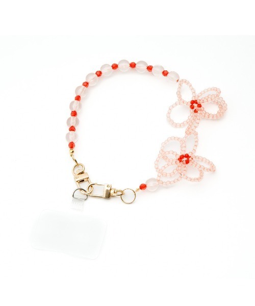 Casselini（キャセリーニ）の「Casselini(キャセリーニ)フラワービーズハンドストラップ（スマホケース/カバー・レディース・シルバー/ピンク/ホワイト・FREE）」の11枚目の写真