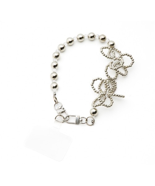 Casselini（キャセリーニ）の「Casselini(キャセリーニ)フラワービーズハンドストラップ（スマホケース/カバー・レディース・シルバー/ピンク/ホワイト・FREE）」の12枚目の写真