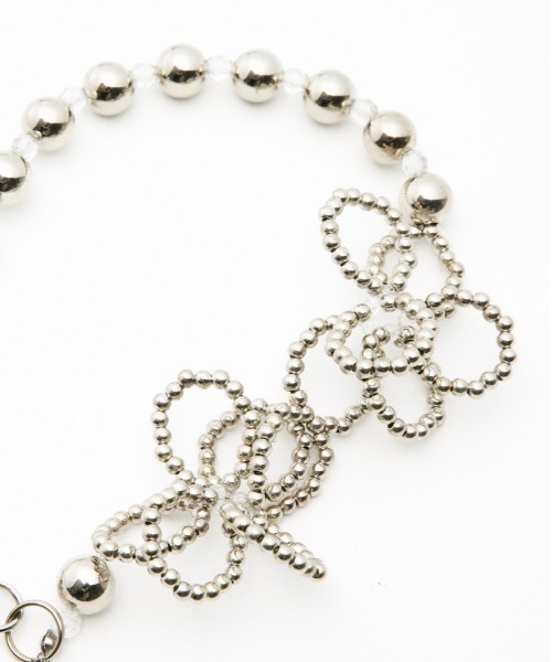 Casselini（キャセリーニ）の「Casselini(キャセリーニ)フラワービーズハンドストラップ（スマホケース/カバー・レディース・シルバー/ピンク/ホワイト・FREE）」の14枚目の写真