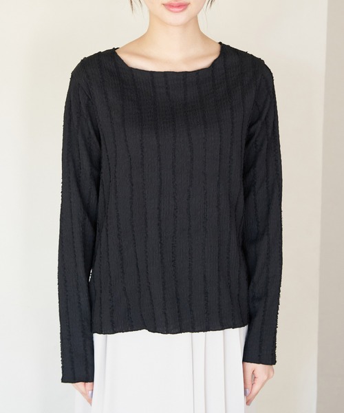 ROPE' PICNIC（ロペピクニック）の「フリンジカットソー（Tシャツ/カットソー・レディース・ホワイト/ブラック/ライトグリーン・38）」の16枚目の写真