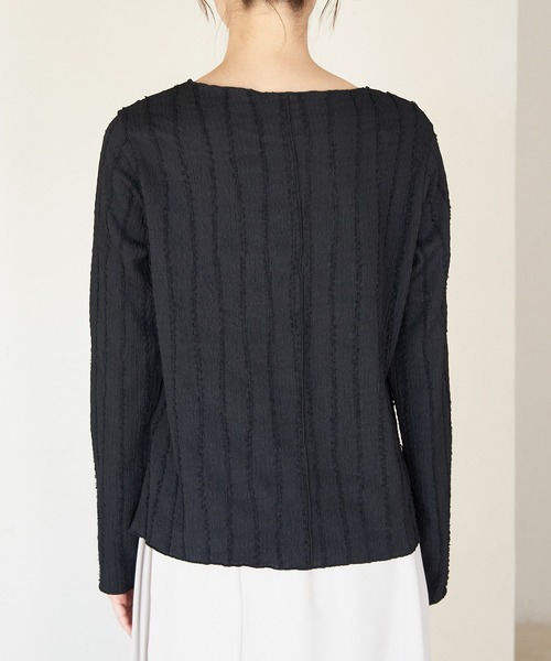 ROPE' PICNIC（ロペピクニック）の「フリンジカットソー（Tシャツ/カットソー・レディース・ホワイト/ブラック/ライトグリーン・38）」の18枚目の写真