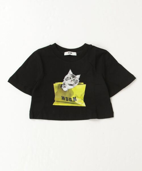 MSGM(エムエスジーエム)の「MSGM(エムエスジーエム)Kids & Junior ブランドロゴキャット半袖Tシャツカットソー(Tシャツ/カットソー・キッズ・ブラック/ホワイト/ライラック・12Y/8Y/6Y/10Y/14Y/4Y)」の14枚目の写真