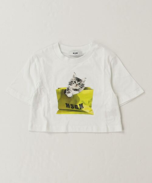 MSGM(エムエスジーエム)の「MSGM(エムエスジーエム)Kids & Junior ブランドロゴキャット半袖Tシャツカットソー(Tシャツ/カットソー・キッズ・ブラック/ホワイト/ライラック・12Y/8Y/6Y/10Y/14Y/4Y)」の16枚目の写真