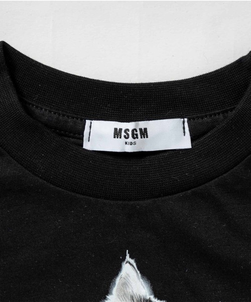 MSGM(エムエスジーエム)の「MSGM(エムエスジーエム)Kids & Junior ブランドロゴキャット半袖Tシャツカットソー(Tシャツ/カットソー・キッズ・ブラック/ホワイト/ライラック・12Y/8Y/6Y/10Y/14Y/4Y)」の9枚目の写真
